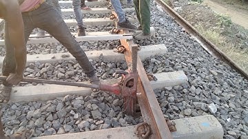 Rail Lifting Jack (Mechanical jack) & packing of Ballast