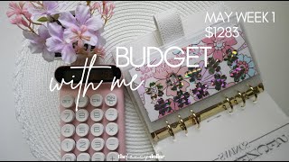BUDGET WITH ME $1283 | MAY 2024  WEEK 1