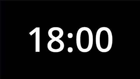 18 Minute Countdown Timer | Simple