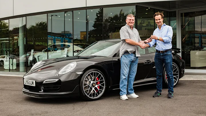 Winner Mick McConvey collects his 120,000 Porsche ...
