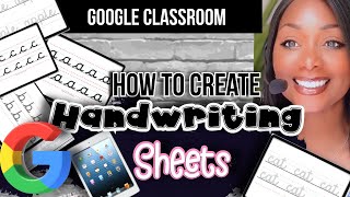 Improving your handwriting || How to Create your own Digital Handwriting Sheet