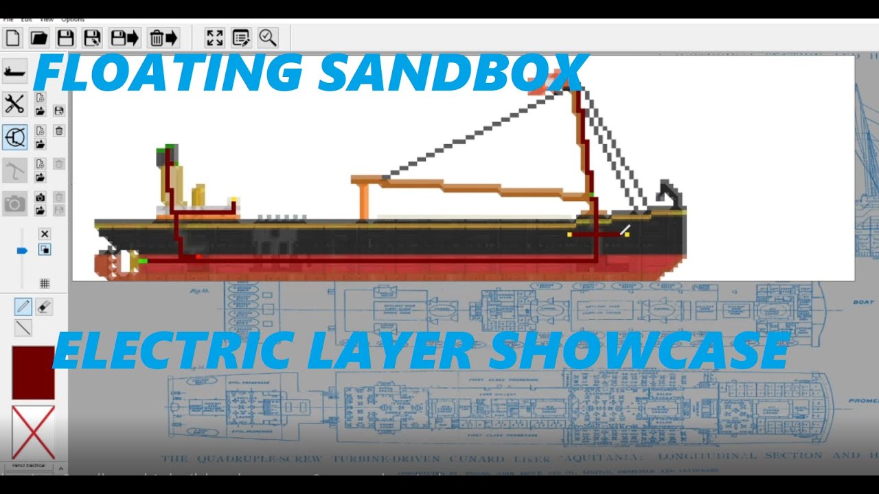 Floating Sandbox in-game shipbuilder showcase 2: easy electricals - YouTube