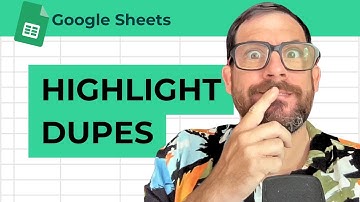Duplicaten markeren in Google Sheets