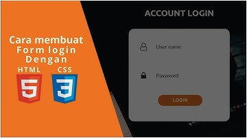 Tutorial Membuat Form Login Minimalis dengan HTML dan CSS || part 1