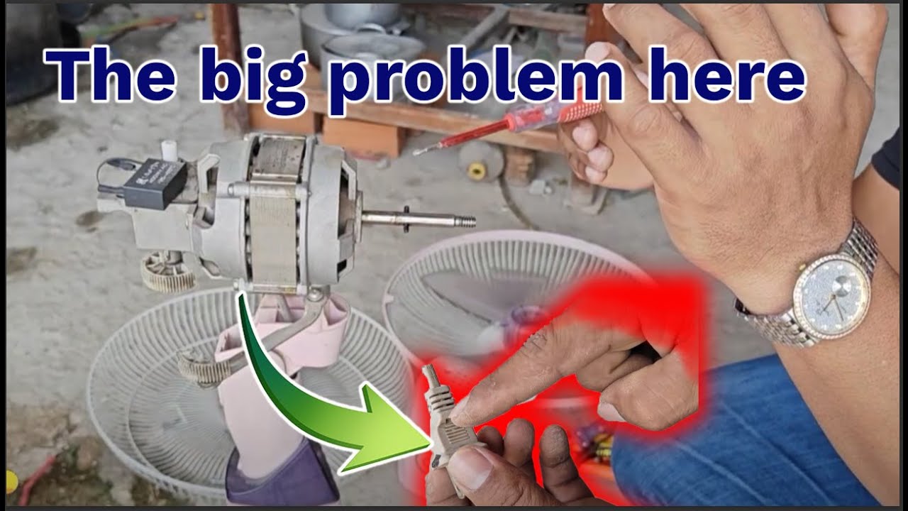 Many people overlook the fan cable when the fan breaks.