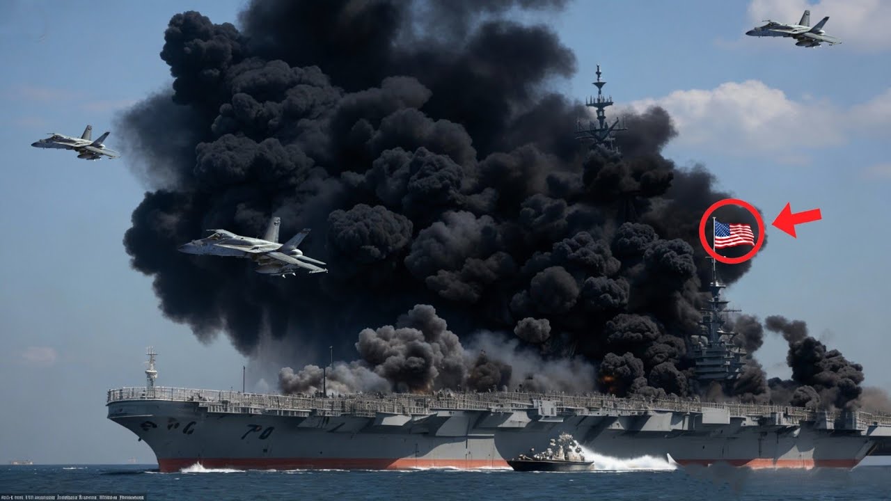 2 часа назад: только что прибыл в Черное море, американский авианосец был уничтожен российским Су-57