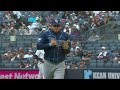 Jonathan Aranda dives to make the tag vs the New York Yankees