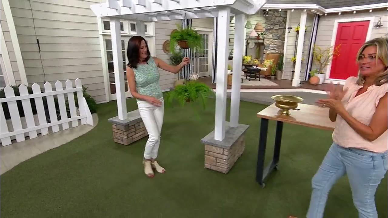 Garden Reflections Set of 2 12" Faux Fern Hanging Baskets on QVC YouTube