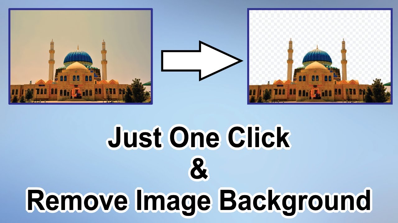 Just One Click and Remove Image Background - YouTube