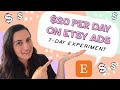 The 7-day Etsy ads experiment - Part 2: Spending $20 per day on 15 of my listings