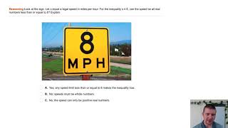 Algebra 1 3-1 Lesson Slides Problem 5 Writing Real-World Inequalities