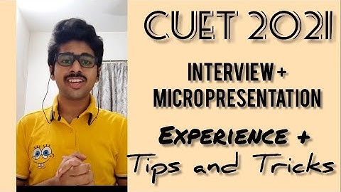 CHRIST UNIVERSITY INTERVIEW +MICRO PRESENTATION 2021 #Interview #ChristUniversity #MicroPresentation