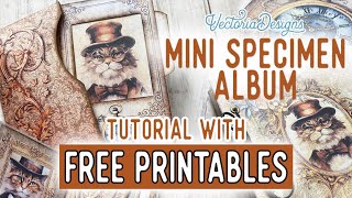 Mini Specimen Album Tutorial + All the Printables for Free