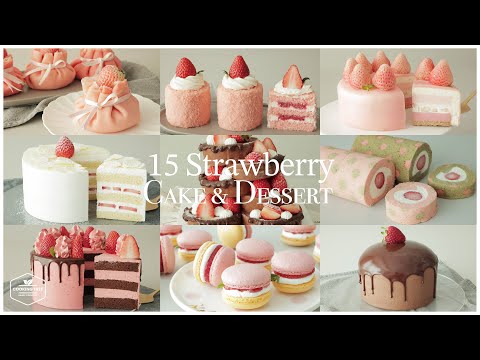15 Stunning&Delicious Strawberry Cakes Dessert You Must Try! 🍓|Cheesecake,Chocolate Cake,Mini Cake thumbnail