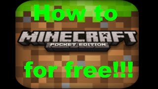 How to get Minecraft: Pocket Edition Free (Android) screenshot 1