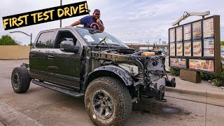 Taking Wrecked Ford Raptor for Test Drive...(100 Tacos Please?) видео