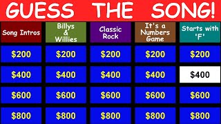 Guess the Song Jeopardy Style | Quiz #8