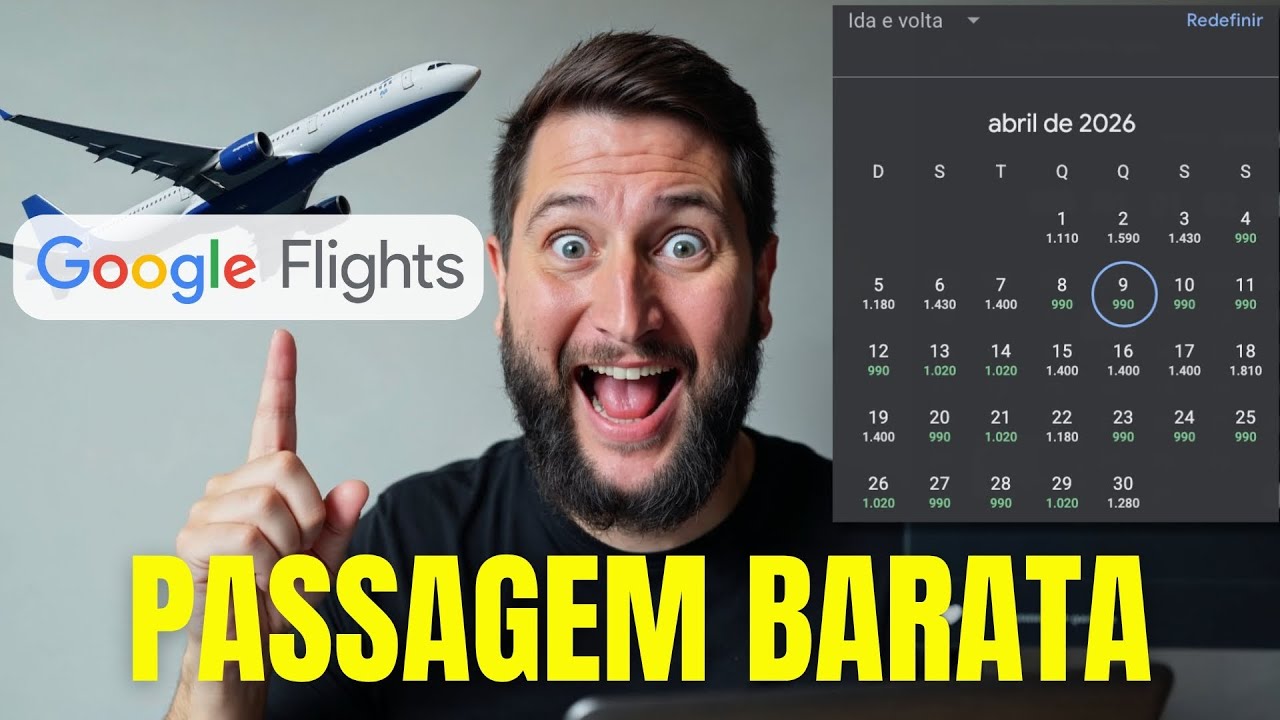 NUNCA MAIS Pague CARO nas Passagens Aéreas com o Google Flights!