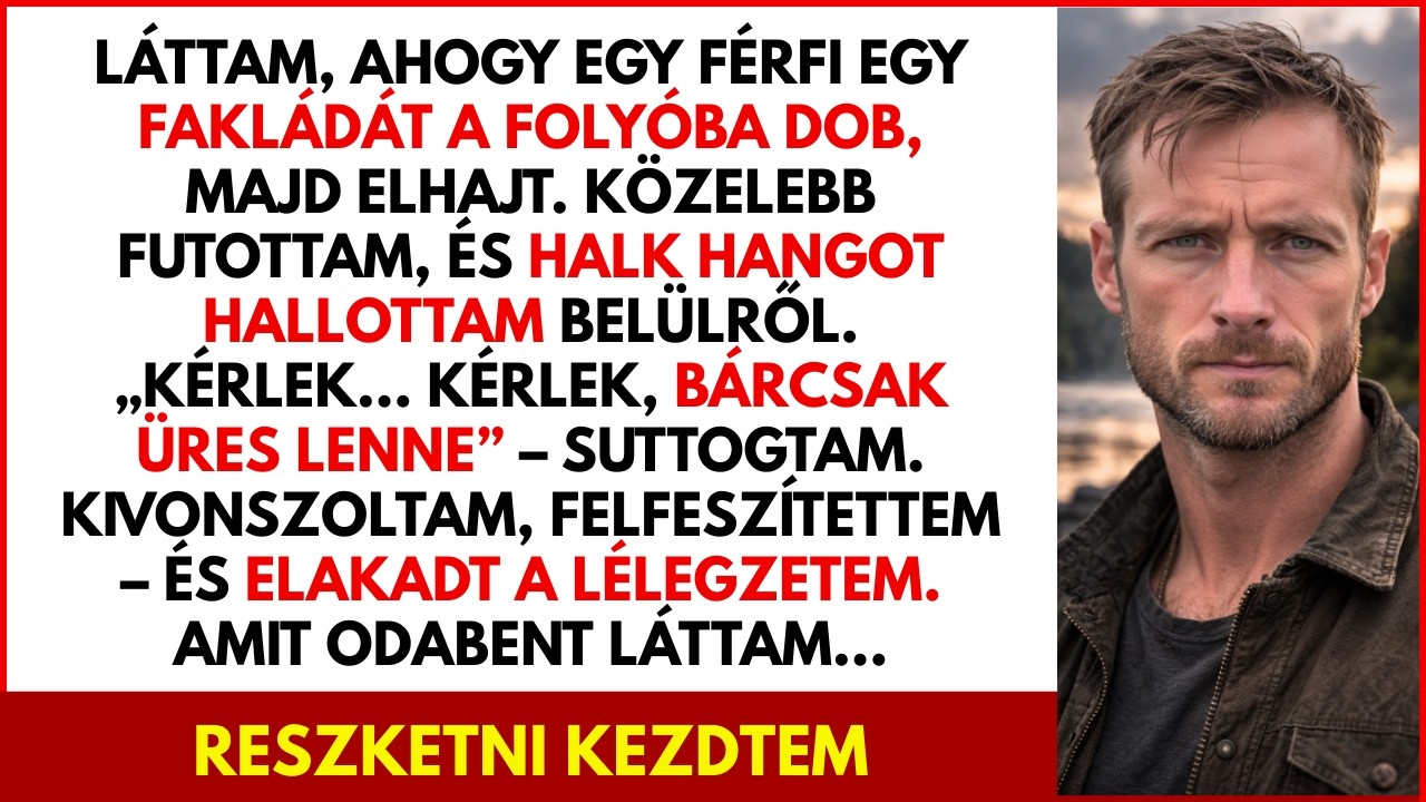 Láttam, ahogy egy férfi egy dobozt dob a folyóba – amit kihúztam, elállította a lélegzetem…