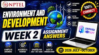 NPTEL Environment and Development Week 2 Assignment Answers 2026 | July–October
