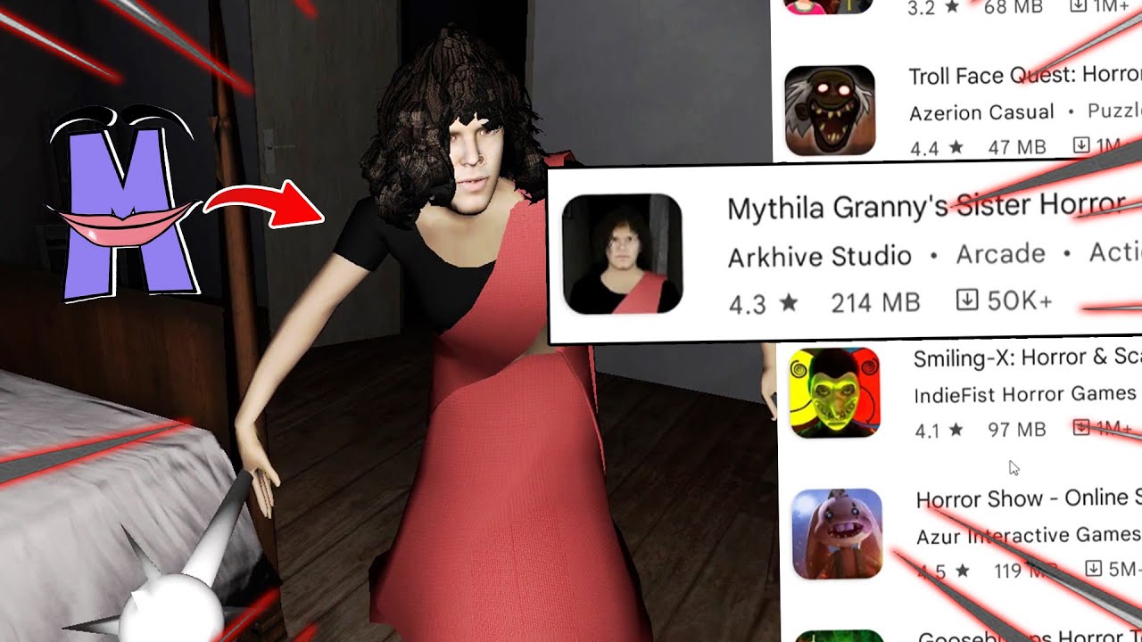 I Found Mythila Funniest Horror Game in PlayStore! YouTube