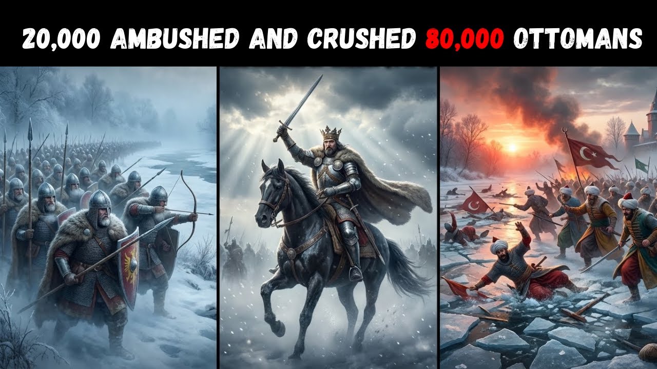Vaslui 1475: Using fog and frozen rivers, 20,000 ambushed and crushed 80,000 Ottomans