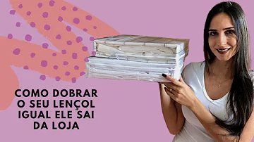Como dobrar lençol para vender?