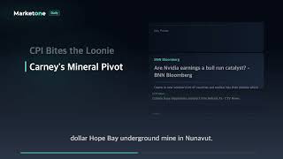 Oil Shock Hits Loonie | Carneys Mining Bet?
