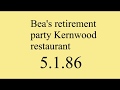Bea Retires 1986