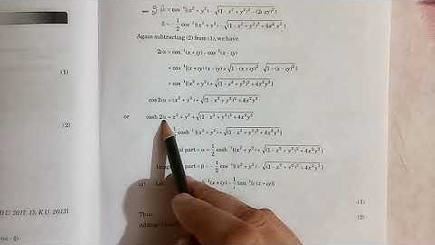 Inverse circular and inverse hyperbolic functions bsc 1st lecture 23