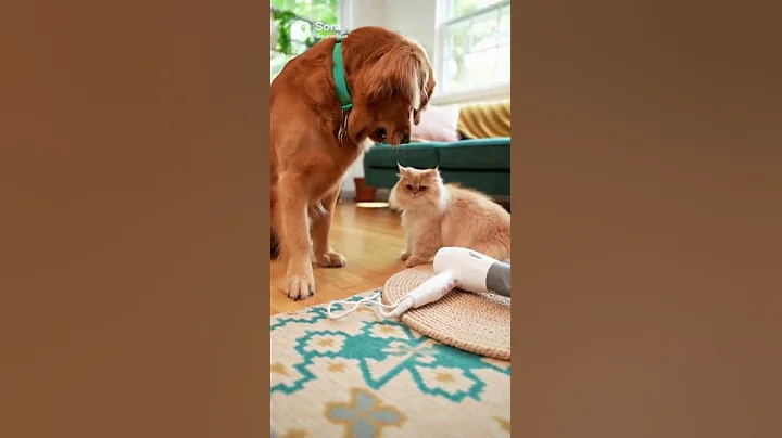 Video 11832911: fluffy persian cat, cats dogs