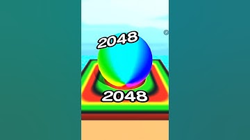 BALL RUN 2048 🌈💥 | From 2️⃣ to 2048 😱🔥 | Satisfying Merge Short ⚡✨ #shorts