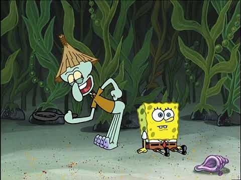 Squidward Twerking in SpongeBob's face