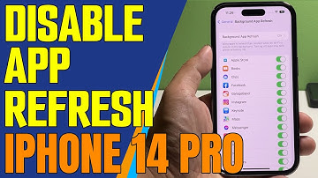 How To Turn Off Background App Refresh On Apple iPhone 14 Pro