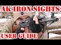 Ak iron sights  user guide to ak 47 akm and ak 74 iron sights