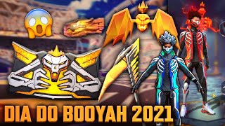 NOVO EVENTO DIA DO BOOYAH 2021 - CONFIRA OS ITENS, PUNHO, SKIN QUE MUDA DE COR, NOVAS INCUBADORAS FF