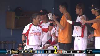 20140713-1 爆米花 國訓 vs 威達 4下 林奐宇掌握機會 二壘安打帶2分打點 一棒超前比數
