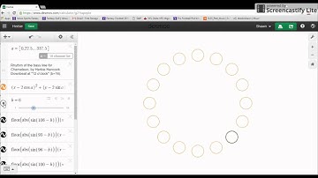 Circular Rhythm Animation with sound using Desmos 2