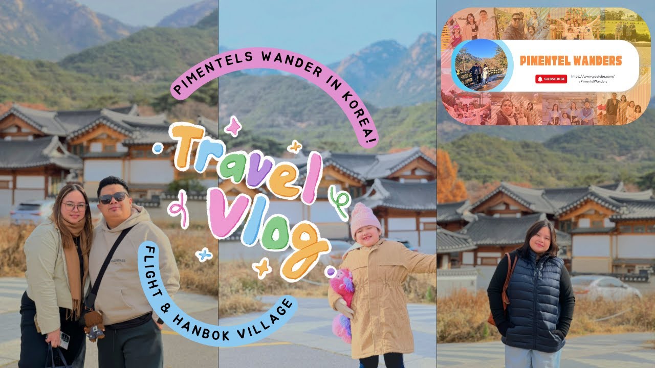 Flight to Korea and wandering around Eunpyeong Hanok Village