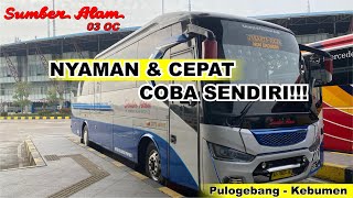 Naik Bus Sumber Alam 03 OC Mesin Depan | Berangkat Belakangan, Sampai Duluan!