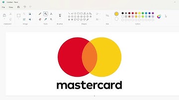 How to draw the Mastercard logo using MS Paint | How to draw on your computer