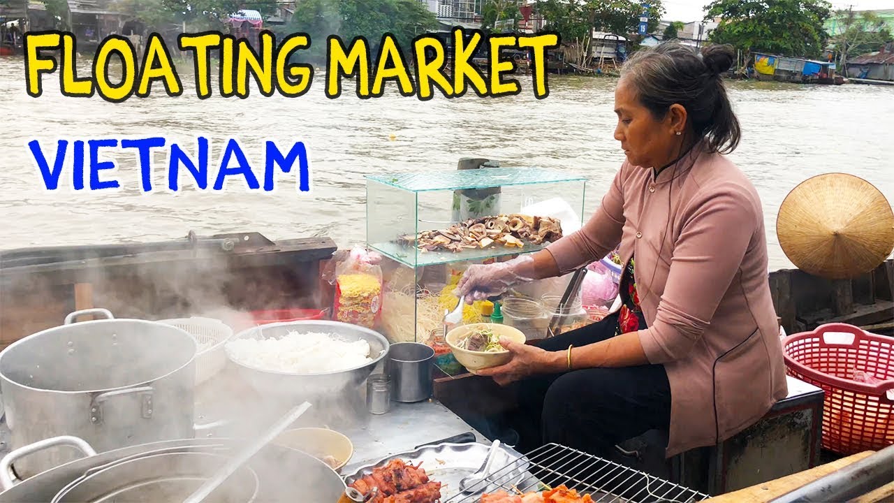 NOODLES on a Boat: FLOATING MARKET Tour of Mekong Delta VIETNAM | Strictly Dumpling