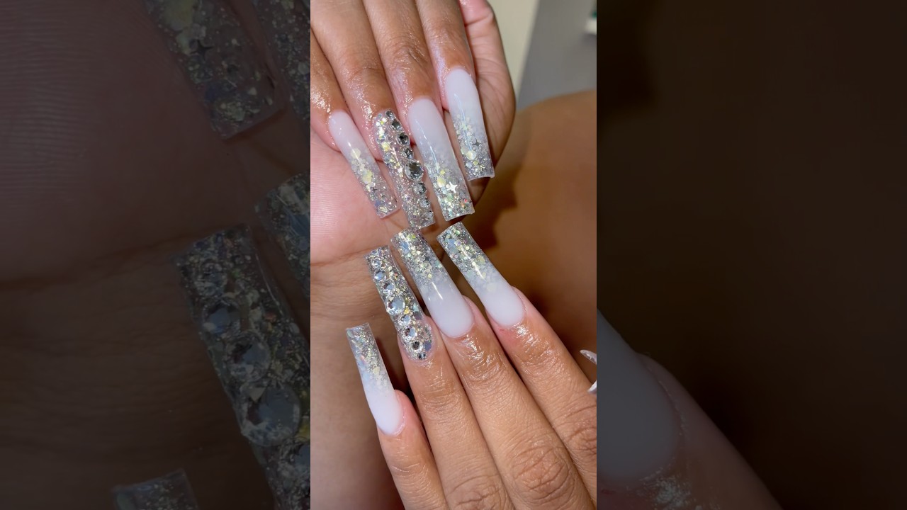 It took me 4 hours to do my own nails 💅🏾🤍 