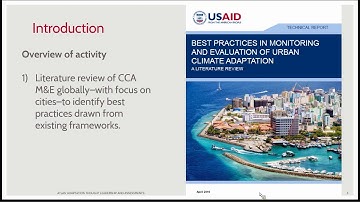 Monitoring & Evaluating Climate Change Activities: Helping Cities Measure Up