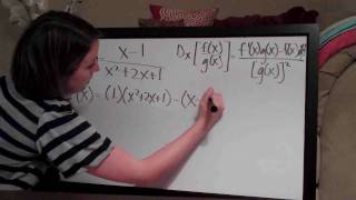 Quotient Rule Example 1 (KristaKingMath)