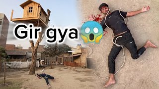 Sabtain Tree house se nichay ghir gya😱