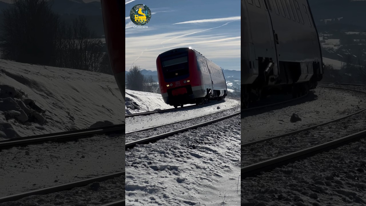 612 120 & 612 119 bogenschnell im Allgäuer Winterwonderland 