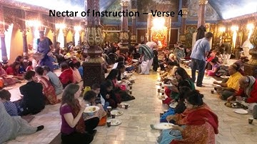 Nectar of Instruction -  Verse 4 - H G Jivana Gaurahari Das