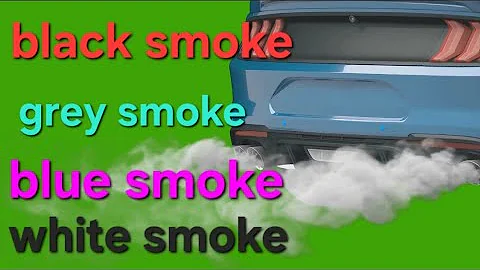 what different smoke means? types of car exhaust smoke explained