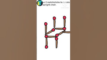 Move 2 matchsticks to create an upright chair?Level26#trending#braingames#braintestchallenge#shorts‎